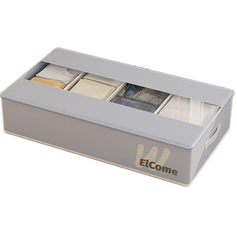 Storage Bags Closet Organizers Foldable Storage Bins with Reinforced Handles Under Bed Storage Containers for Closet Clothing