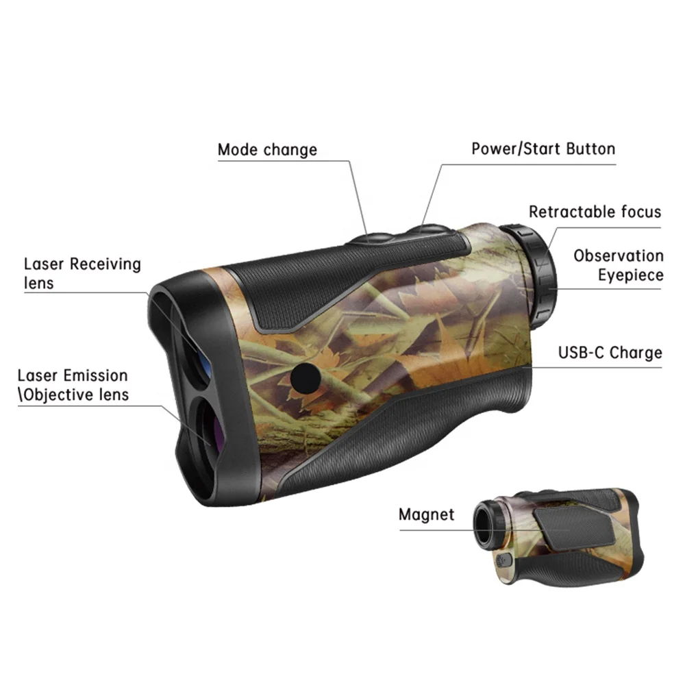 Optical Factory Long Range Distance Meter OLED Prism Laser Rangefinder Slope Compensation Slope Compensation Speed