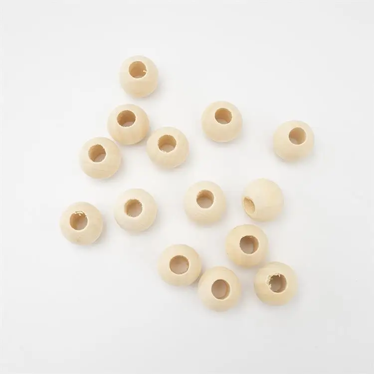 25mm big hole wood beads with 10mm hole wooden Accessories beads