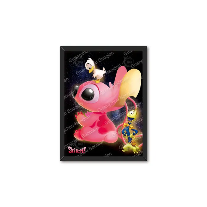 3D аниме линзовидный плакат в стиле народного искусства пластиковая модель для украшения дома