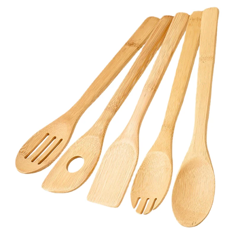 Kitchen Cooking Utensils Set,Bamboo Spoons & Spatula Kitchen Cooking Tools