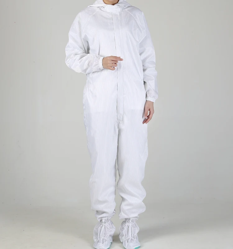 Антистатический комбинезон унисекс с капюшоном и обувью Cleanroom