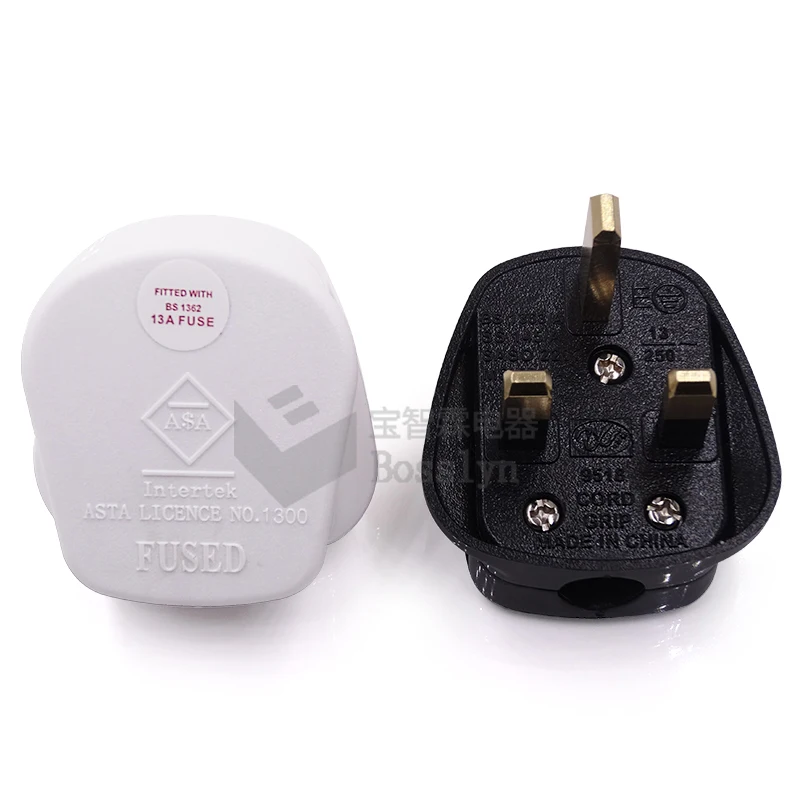  BS 1363 High Quality 3 Pin UK Mains Top Plug 13AMP Fuse uk power plug for