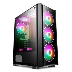 PC Cabinet Tempered Glass Gaming Micro ATX/ATX Gamer Computer Case Computer Cases & Towers