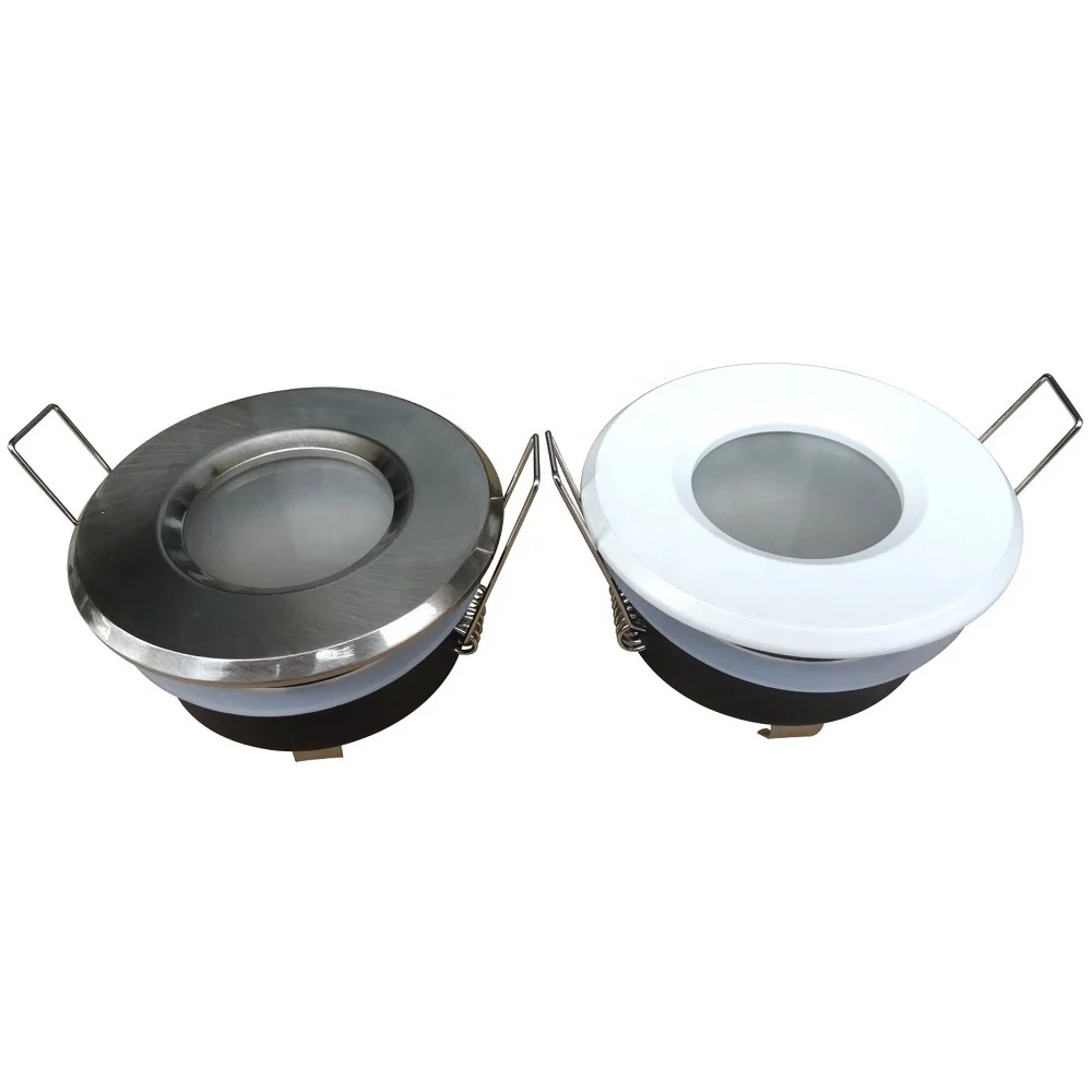 Ceiling lighting 7w bathroom gu5.3 round gu10 mr16 spotlight fixture recessed waterproof ip65 led downlight