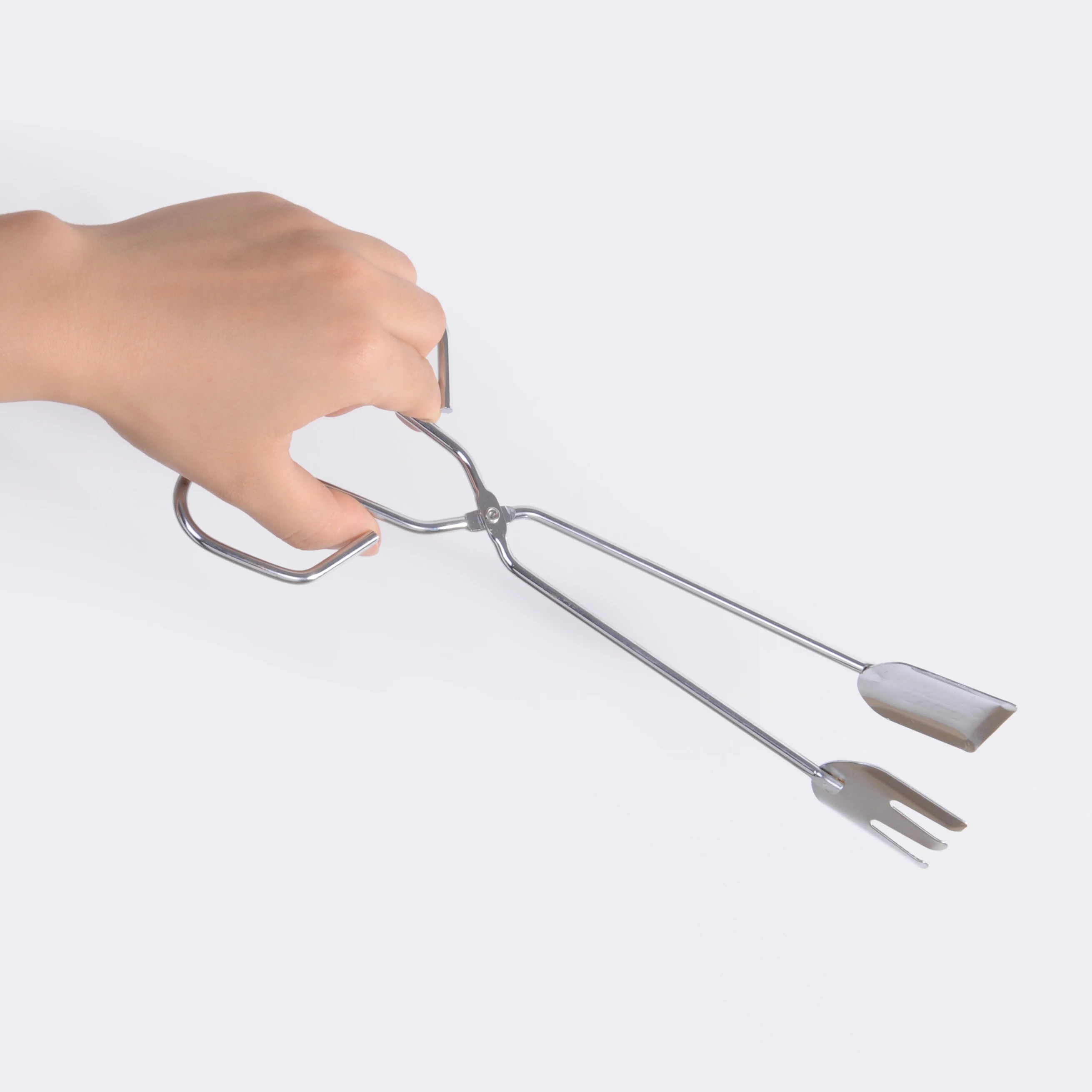 Cooking Food Tong, Barbecue Bread Scissors Clip,stainless Steel Tools Metal Food Processor BBQ Coconut Bowl Set 2 2 Per Kit