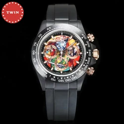 Diver RM watch TWF factory AET ETA 4130 Timing movement 904L steel Scratch resistant sapphire ceramics timing watch