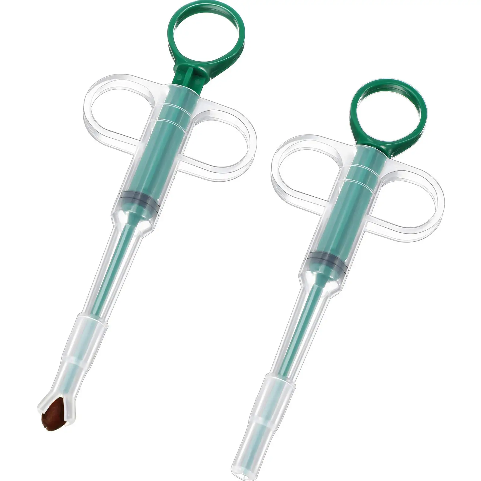2 Pieces Pet Pill Plunger Popper for Small Cats Dogs Pill Gun Dispenser Shooter Pet Pill Soft Tip Tablet Syringe Pusher