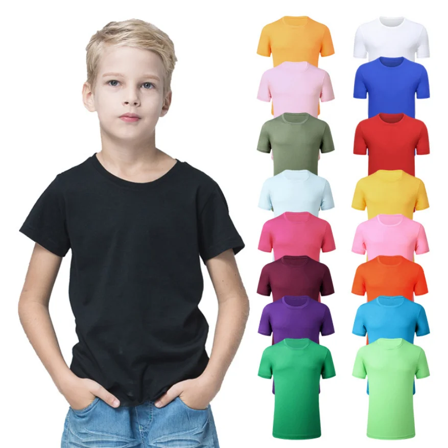 AGRADECIDO/однотонные мягкие футболки с короткими рукавами для мальчиков