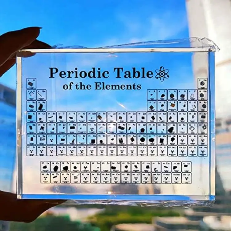 Customized Acrylic Periodic Element Paperweight Block Laboratory Gift Table