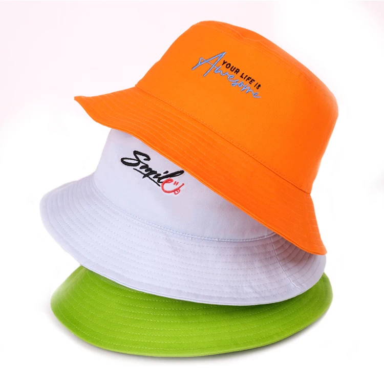 Women Mens Wholesale Fashion Desinger Fisherman Cotton Plain Bucket Hats with Custom Logo