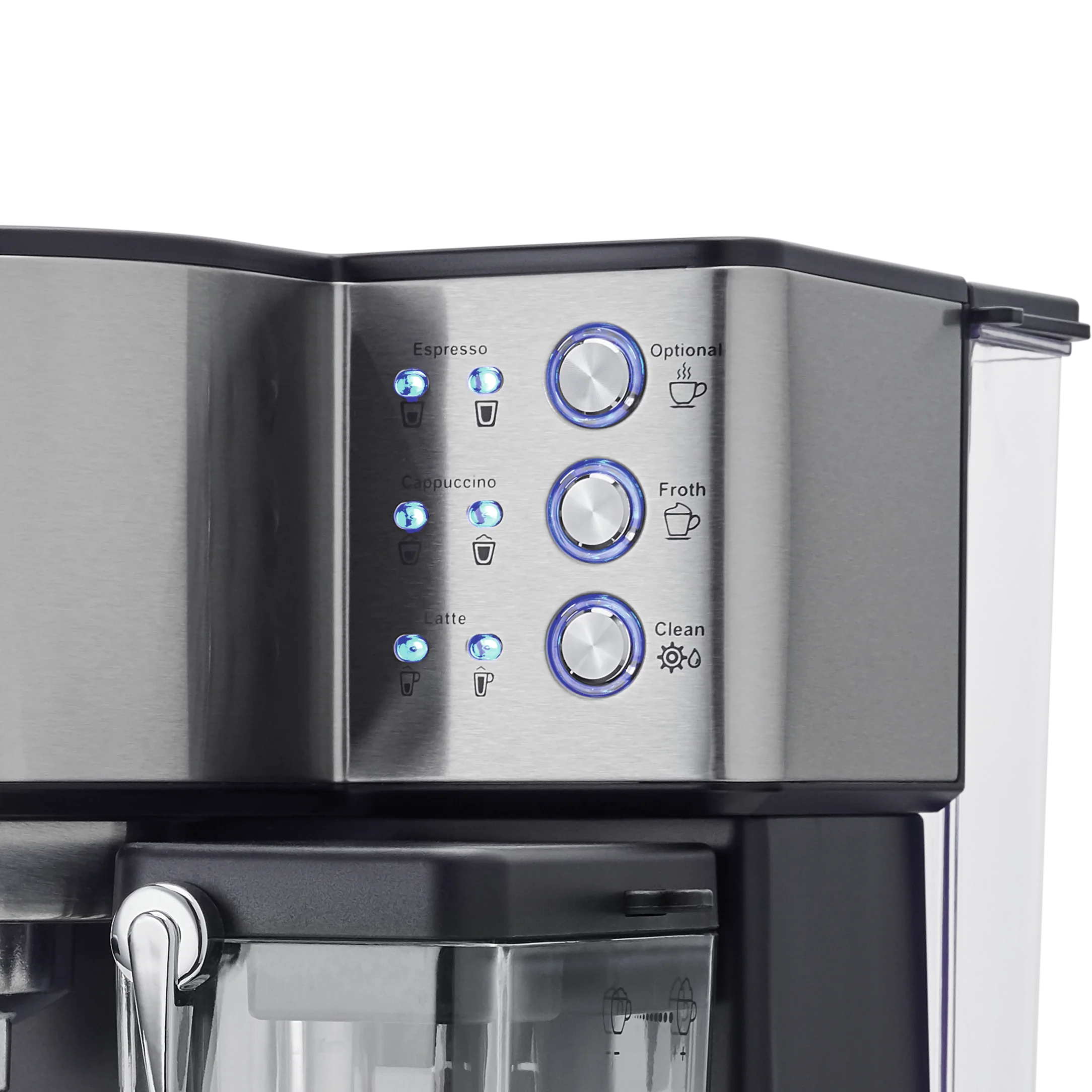 Electric Stainless Steel Home-used Coffee Maker 15 Bar Cappuccino  Latte Machine Espresso Coffee Machine