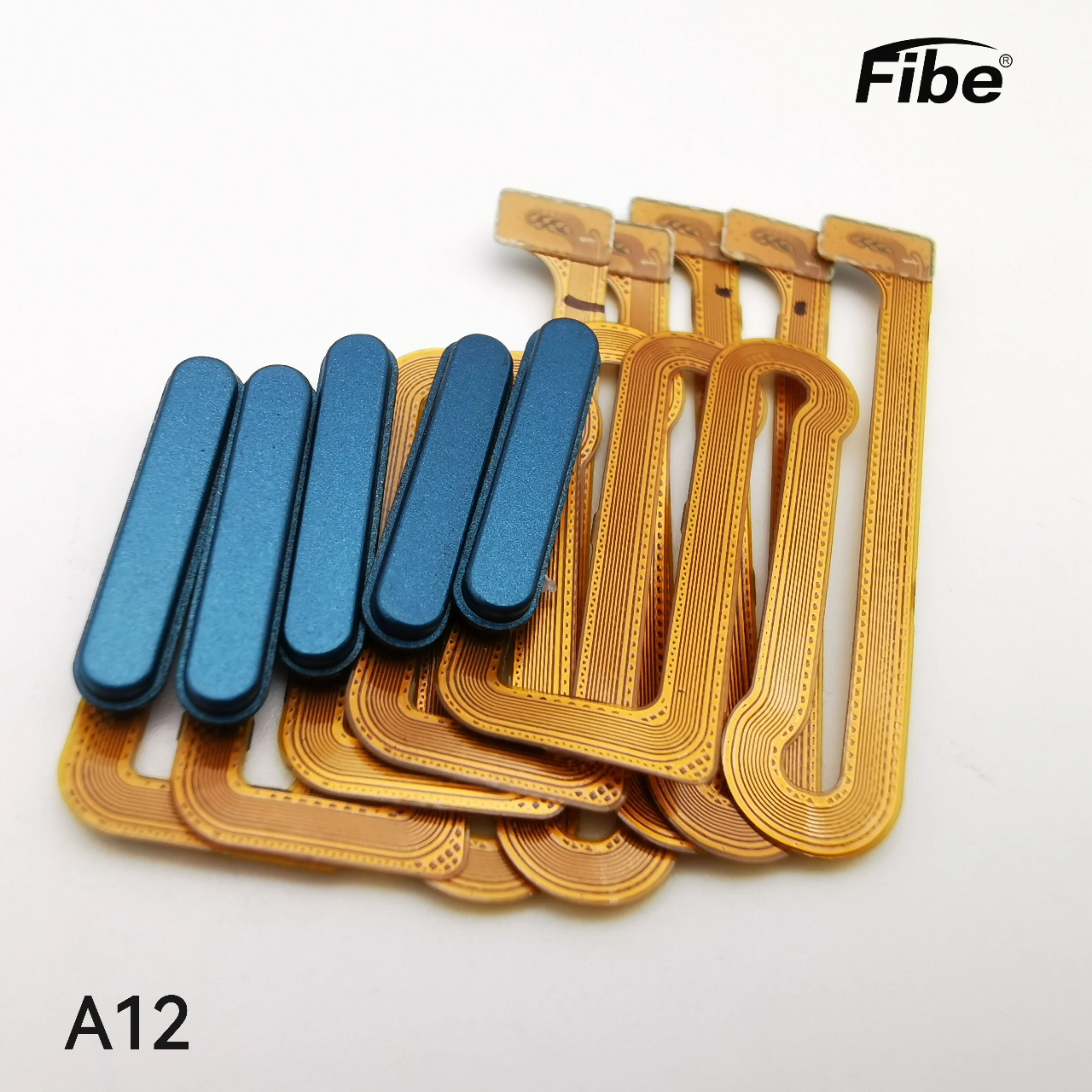 finger original new 100 Test Ok For samsung A12 Power ON OFF Volume Key Button Switch Flex Cable Ribbon Repair Parts