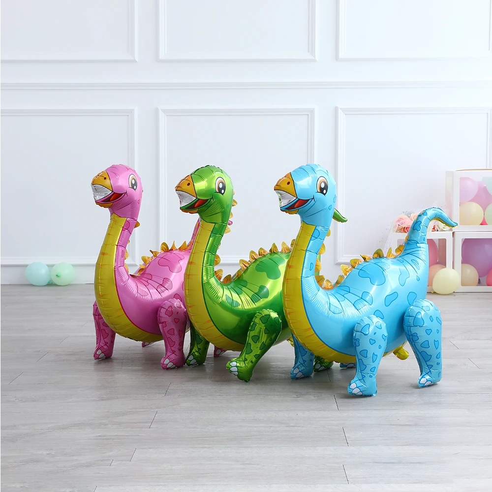 High Quality Balloon Dinosaur Kids Favorite Toys Self Standing Birthday Balloons Dinosaur Helium Inflatable 4D Balloon