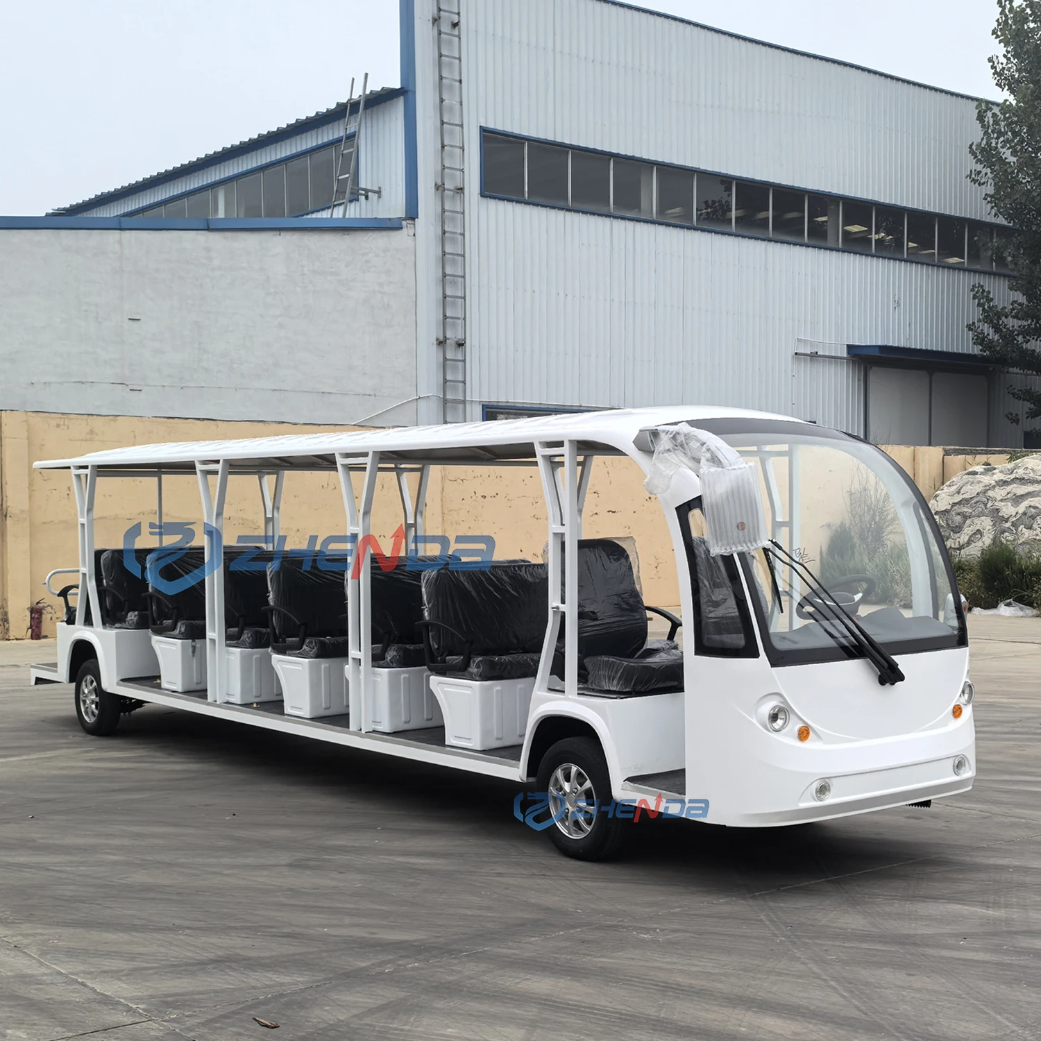 Hot Selling Factory Price 23 Seater Tourist Sightseeing Bus Outdoor Playground Electric for Sale