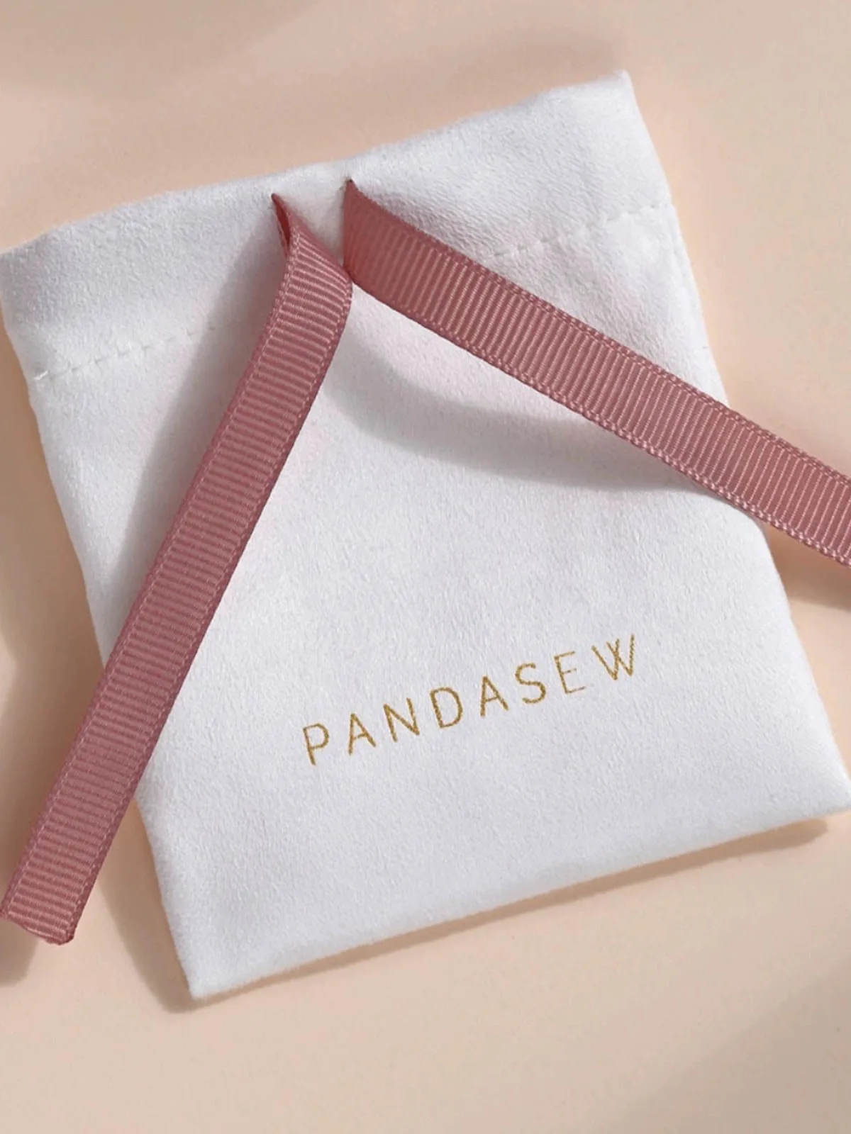 Customized Velvet Drawstring Bag Ribbon Bowknot Jewelry Packaging Bag Puff Silver Storage Bag