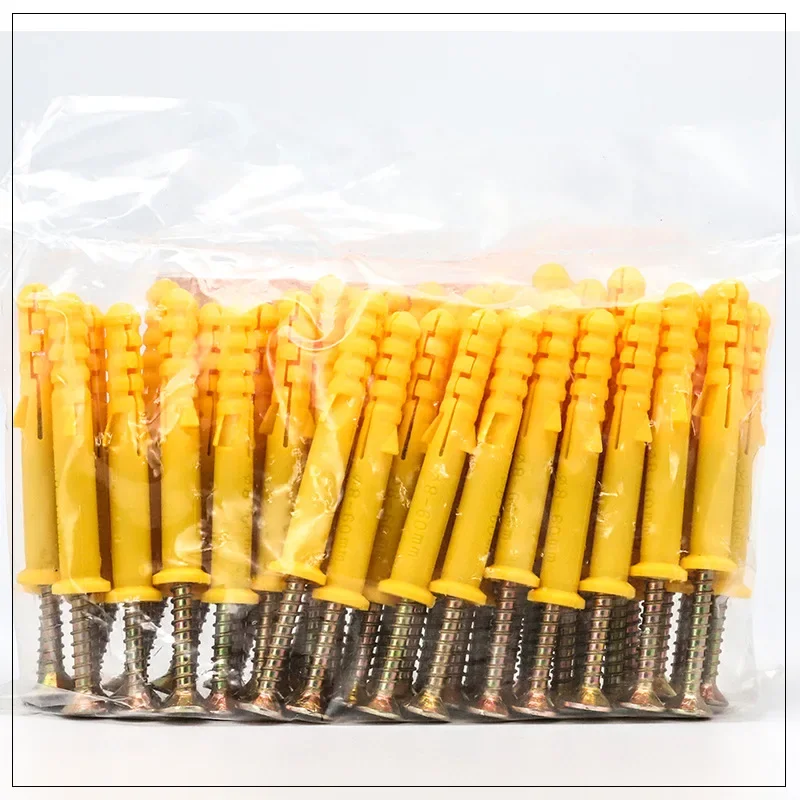 Manufacturer direct selling plastic expansion anchor bolt small yellow croaker expansion pipe M6-M12