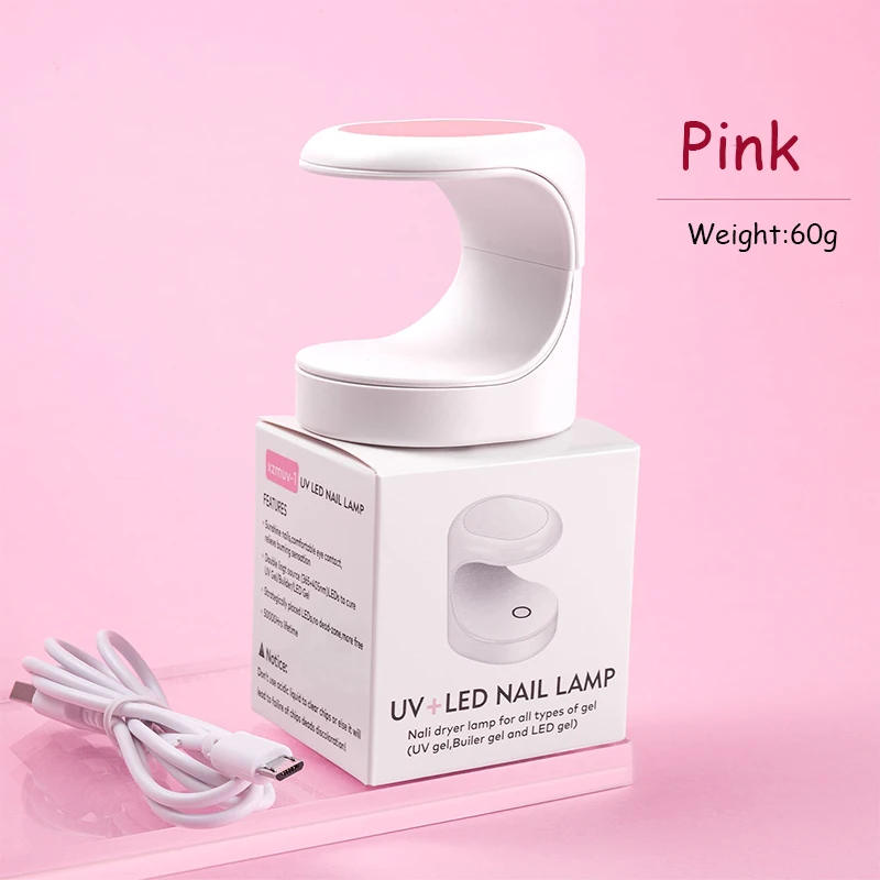 16W mini lamp single finger nail lamp Portable USB interface UV LED Nail Dryer Extension gel tips Nail Lamp