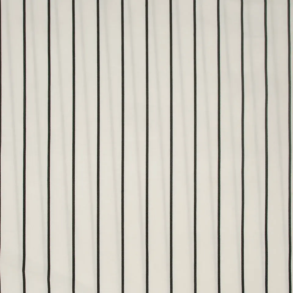 Black white 60s high density 4/1 twill woven textile custom 100% poplin stripe cotton fabric for blouse