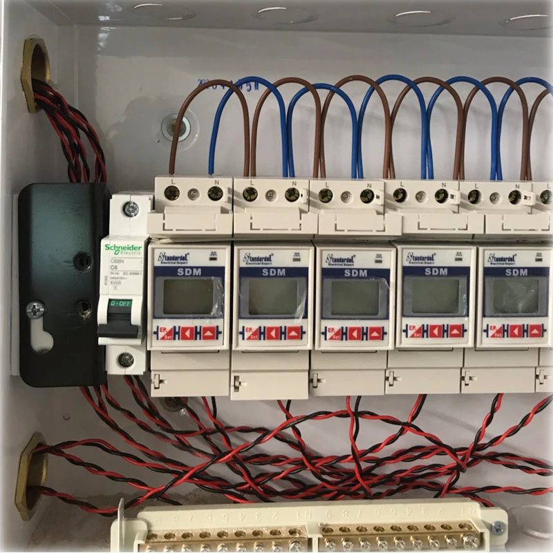 SDE100-1P2W-Multifunction-Bi-directional-Din  Micro single-phase rail meter/RS485/dormitory/shop/wireless installation