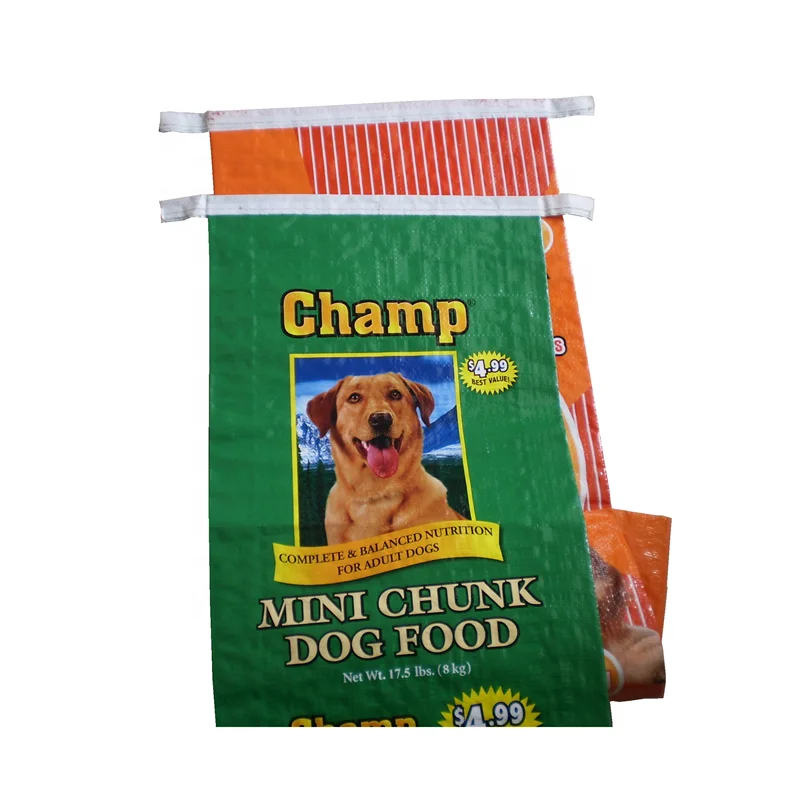 
bopp laminated PP woven horse feed bag 