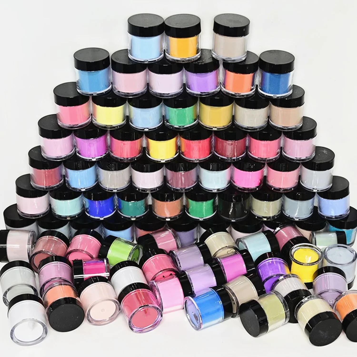 Wholesale bulk customized private label acrylic powder hot sale nail products 0.5oz 15g 1oz 30g 2oz 50g