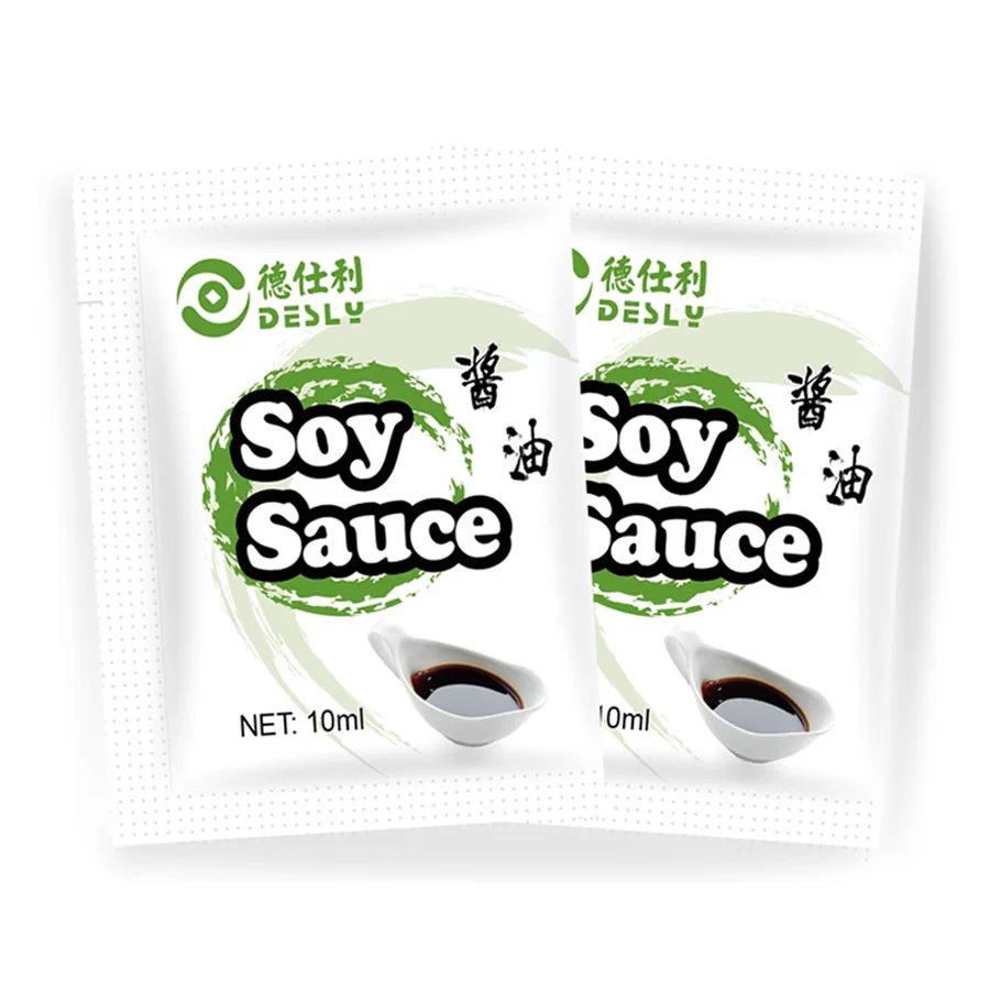  10 m Sachet Desly Soy Sauce Bulk Wholesale OEM with Factory