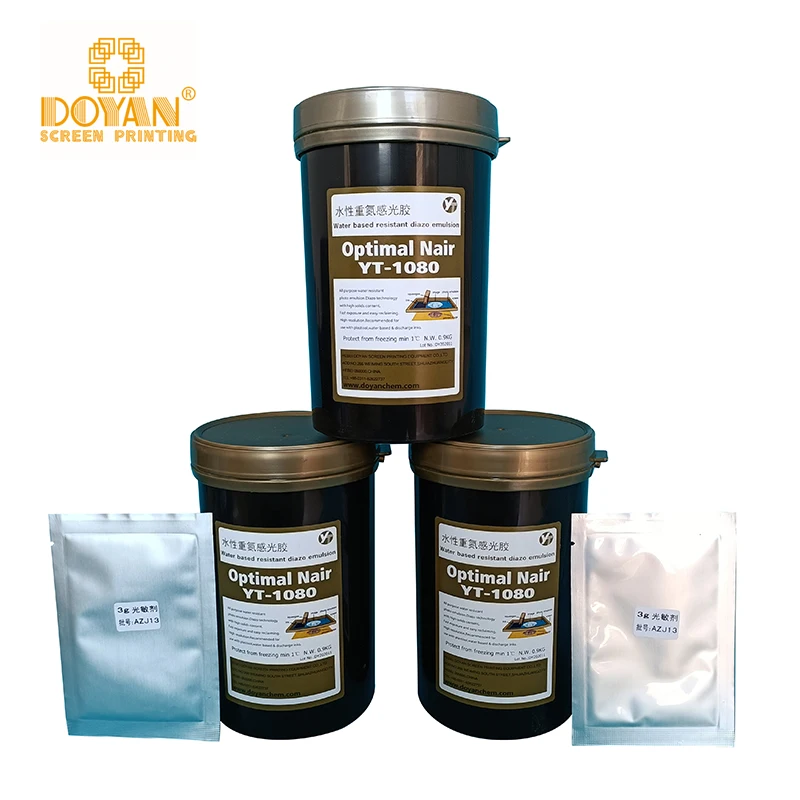 YT1080 DOYAN screen platemaking blue photo emulsion screen printing for plastisol ink