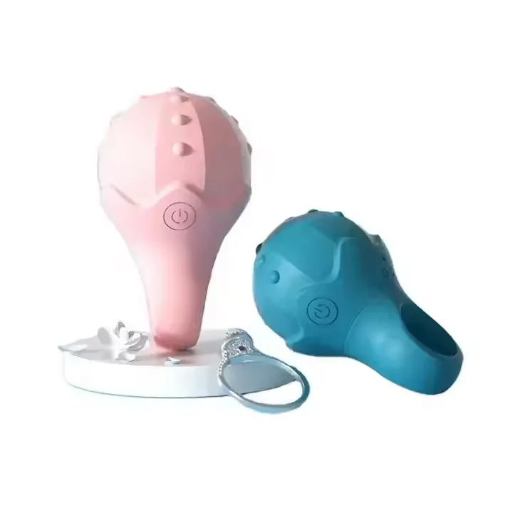 WU Silicone Finger Ring Vibrator G Spot Orgasm Clitoris Stimulator Portable Vibrator Sex Toys For Women