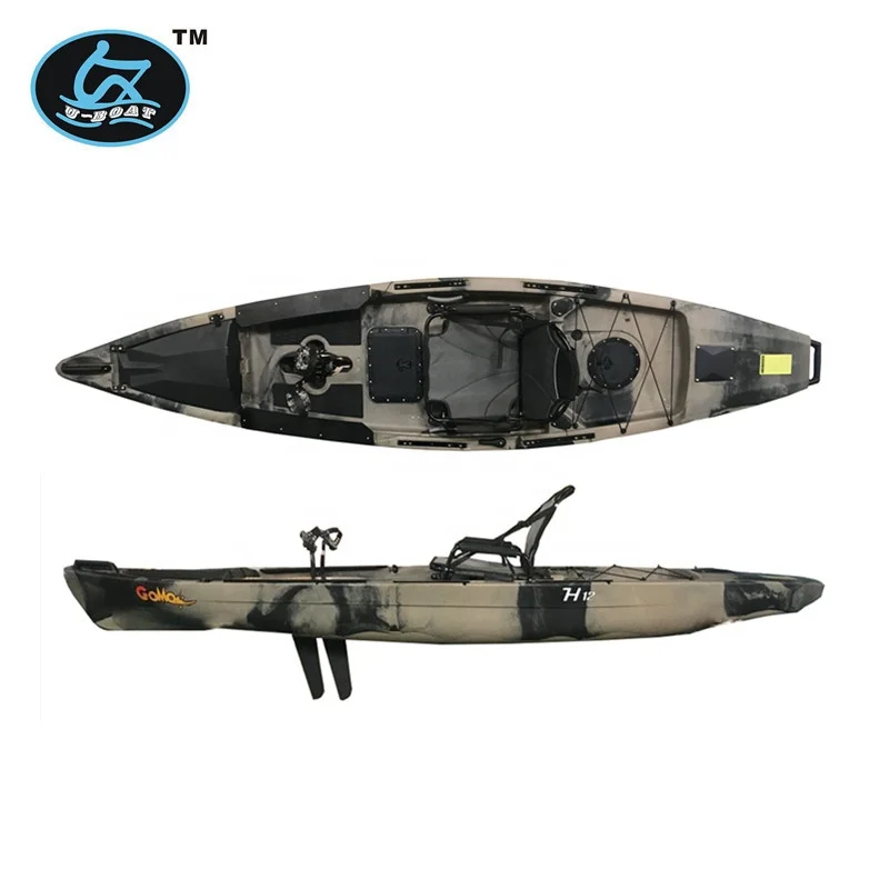 12ft pedal drive system 2.0 kayak with electric motor and livewell tank optional