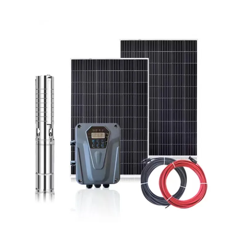 1100Wsolar DC Water Pump System full set photovoltaic water lifting pump without battery