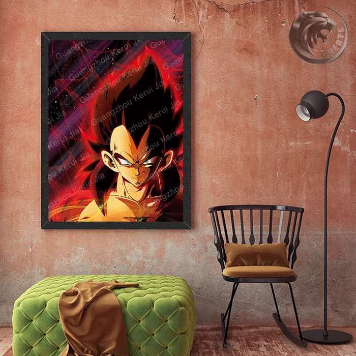 Factory Wholesale  Custom High Definition Dragon ball 3d lenticulars poster anime for Promotion Gift