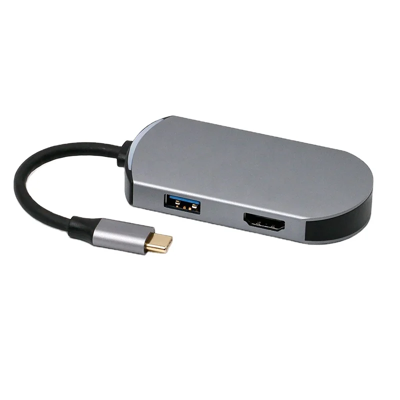 
 Горячая Распродажа прямые поставки от производителя по низким ценам 5 в 1 Sd Df Usb3.0 Power 4k30hz Кабель-адаптер Usb C для HDTV для Macbook Pro  