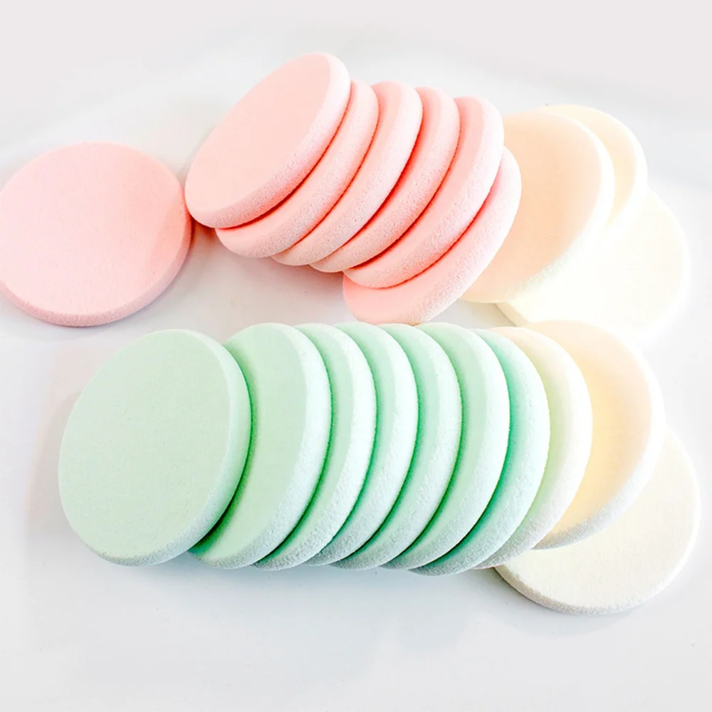 Wholesale Facial 20pcs Latex Free Foundation Sponge Cosmetic Blender Wet Use Makeup Sponge Customized Makeup Powder Puff