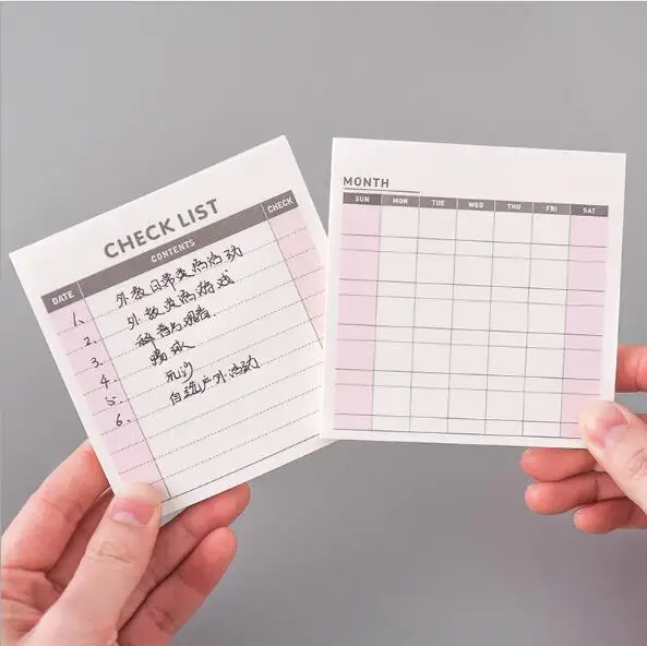 Monthly Weekly Day Planners Notebook Memo Pad Business Memo Notes Office Supplies School Stationery