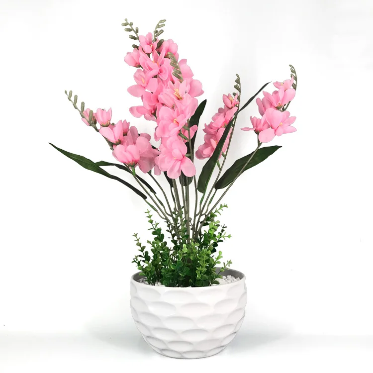 
manufacture cheap plastic indoor tall self water orchid decorative plant pot 