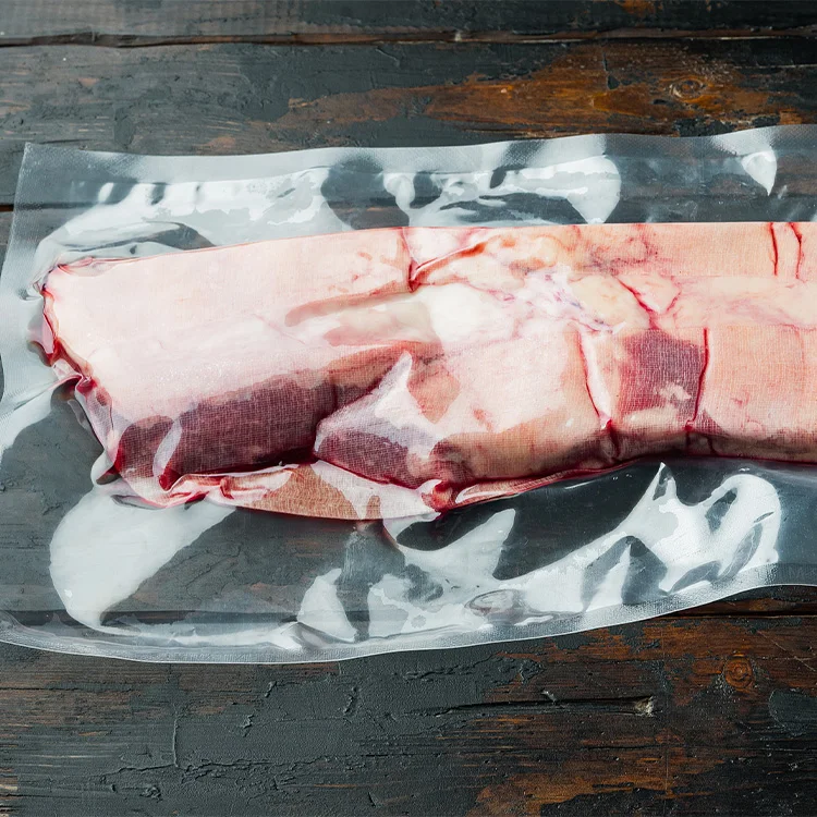 Changxi Package Factory Food Vaccum Sealing Plastic Frozen Sea Food Meat Packaging Bags 3 Side Seal Bag