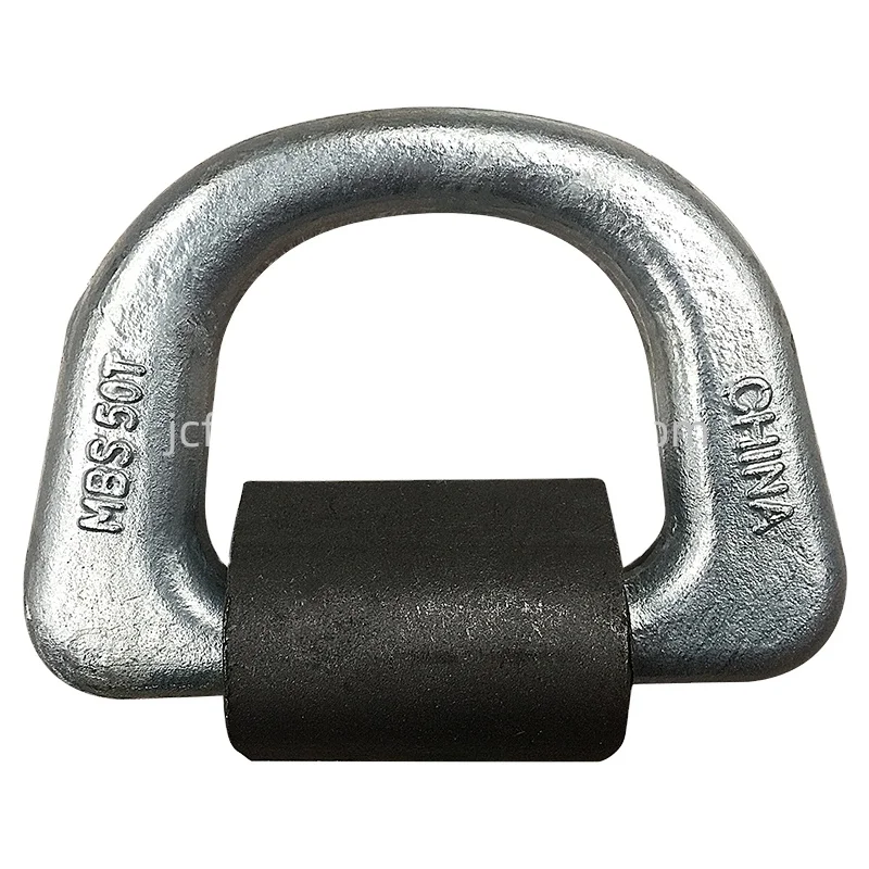 metal products forged steel d-ring   D Ring Weld On Point For Lifting With Spring  black d-ring