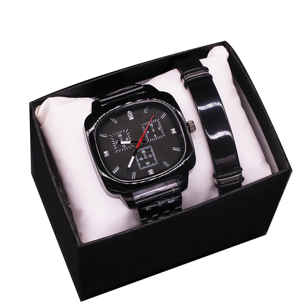 Metropolitan Lifestyle and Music Culture Men Dress Watch Gift Watch Set