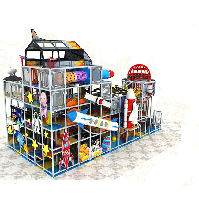 Cowboy Children Amusement Park Kindergarten Kids Playhouse Indoor Playground Equipment Plastic Play House