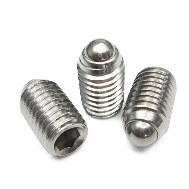 12mm stainless steel spring ball plunger PLUNGER SET SCREW M3 black  smooth spring plungers