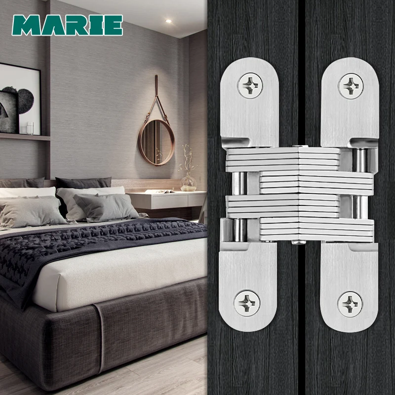 Adjust Zinc Alloy Concealed Gate Door Hinge Invisible Cross Hinge