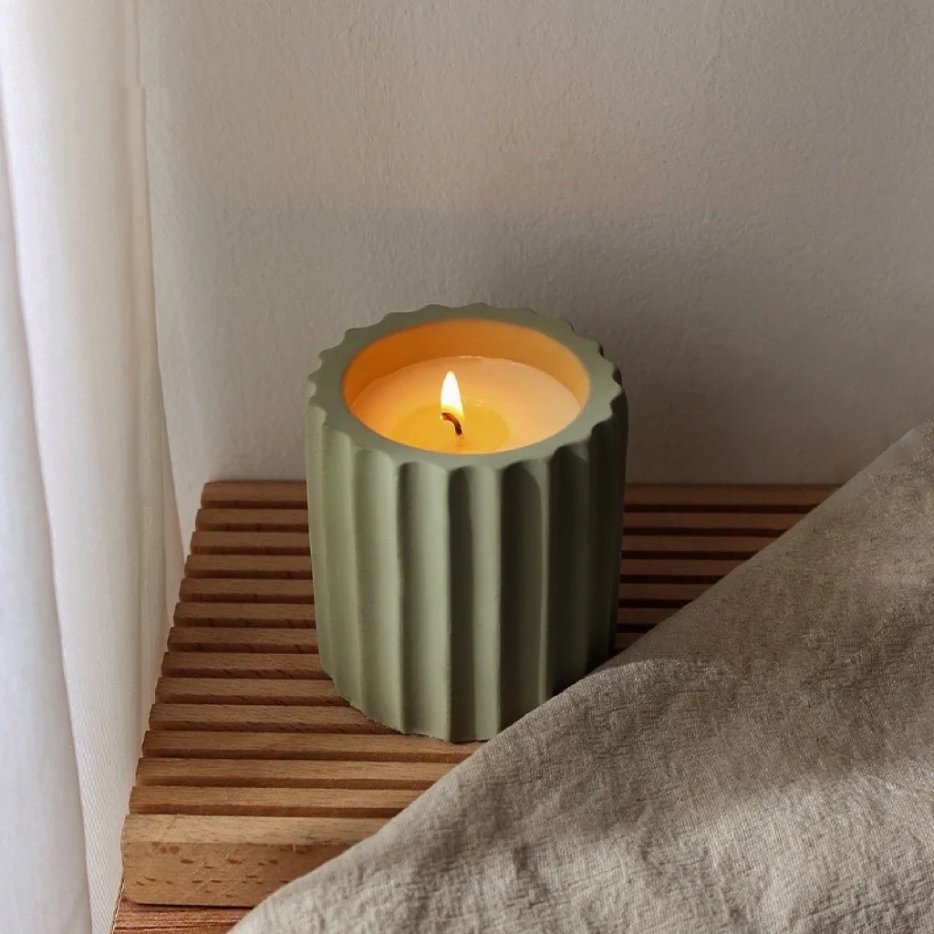 High Quality Wholesale Custom Handmade Home Decor Ceramic Vessel Aroma Soy Wax Scented Candles