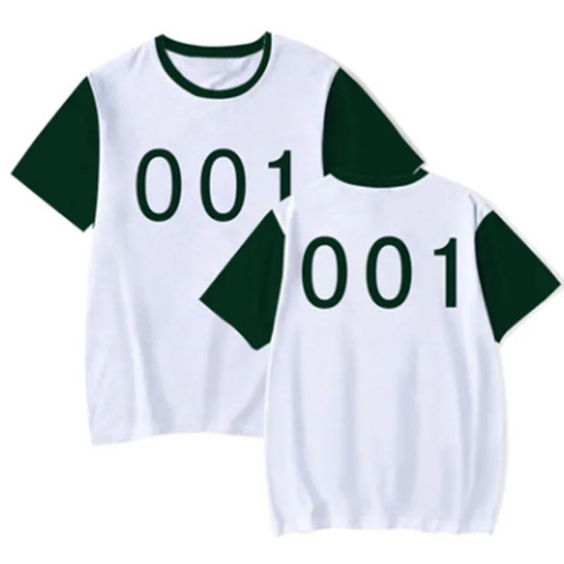 South Korea Movie Unisex Sports Fashion Short Sleeves Clothes 123 Game T-shirt