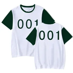 South Korea Movie Unisex Sports Fashion Short Sleeves Clothes 123 Game T-shirt