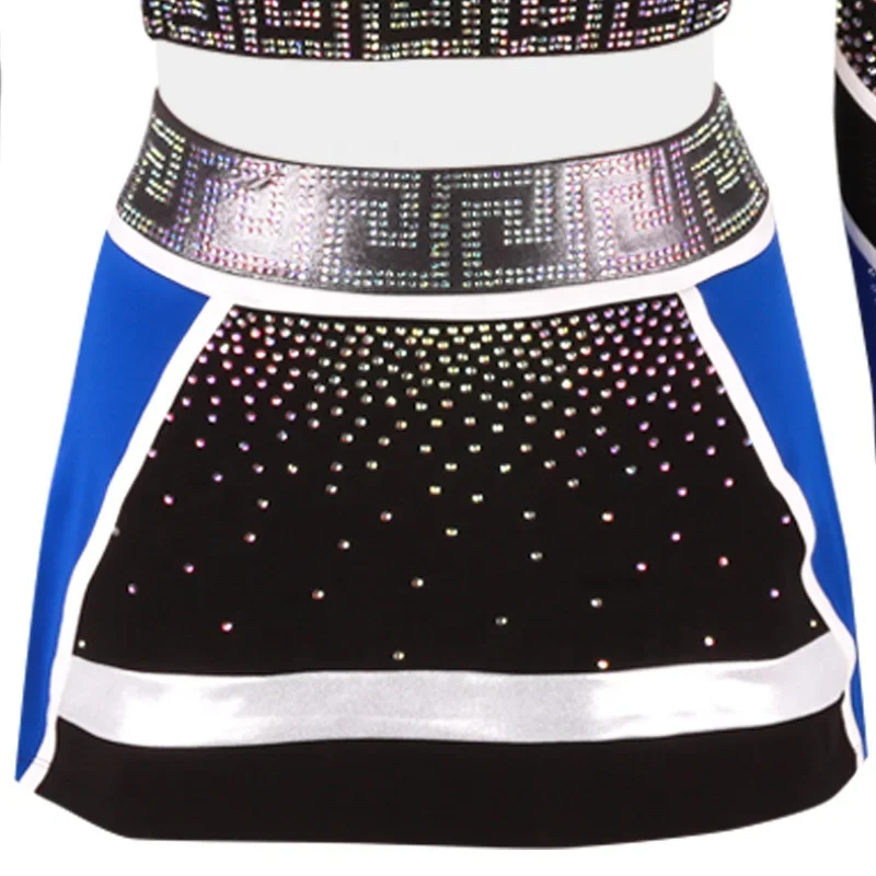 wholesale Women Girls Cheerleading Uniforms With Pom Poms High Quality Cheerleading Uniforms