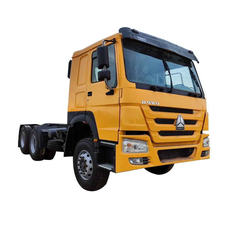 High quality used tractor truck howo truck left hand drive Mining tipper truck371 375 HP dump truck for sale