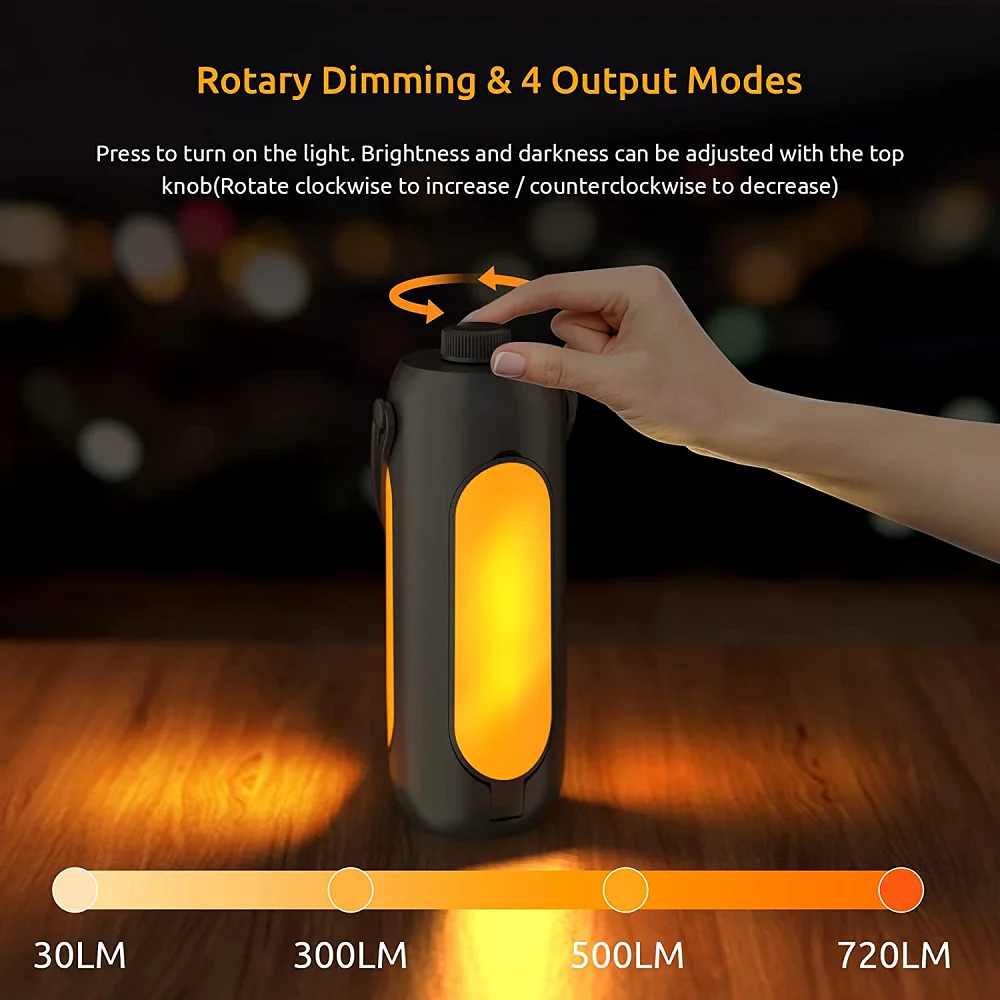 New 10000mah Fold Multifunctional Portable Rechargeable Camping Lighting Flashlight Dimmable Outdoor Tent Camping Lamp 2 Buyers