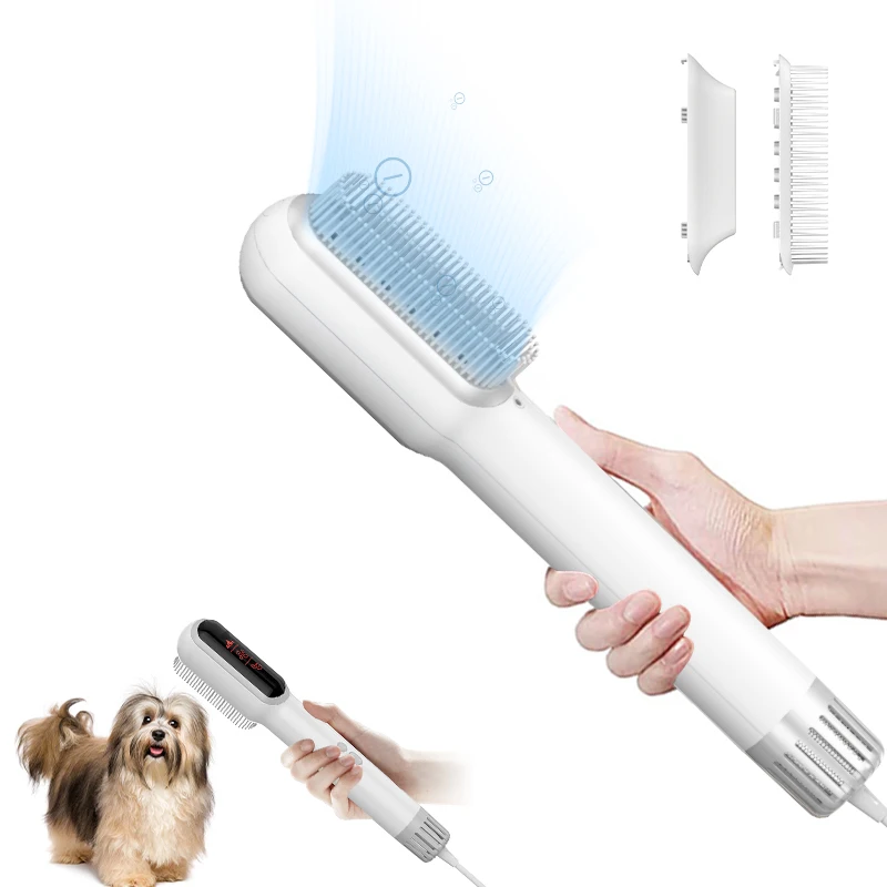 New Arrival Professional Anion Care 2 In 1 Small Animals Hair Grooming Brush Pet Hair Dryer For Dog