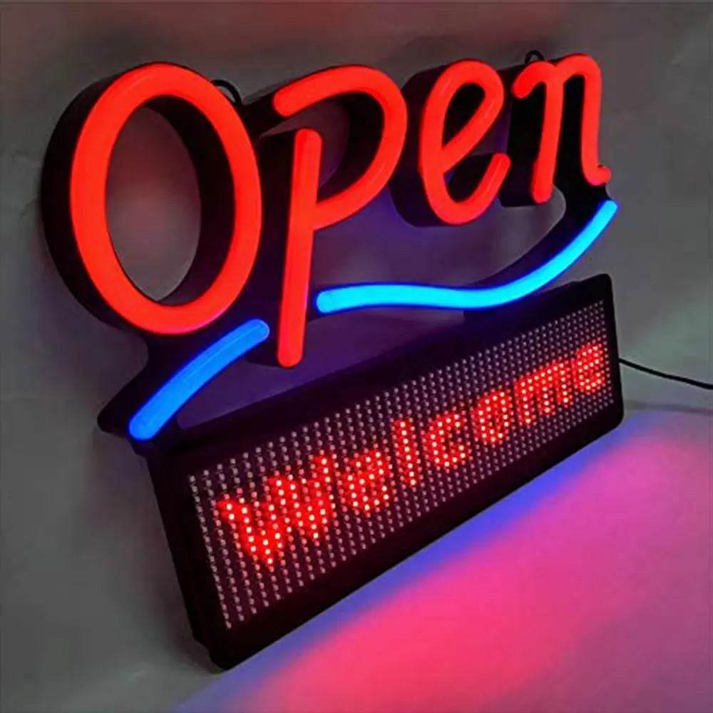 High quality Illuminated night waterproof electronic signs ledxxx for shop sign
